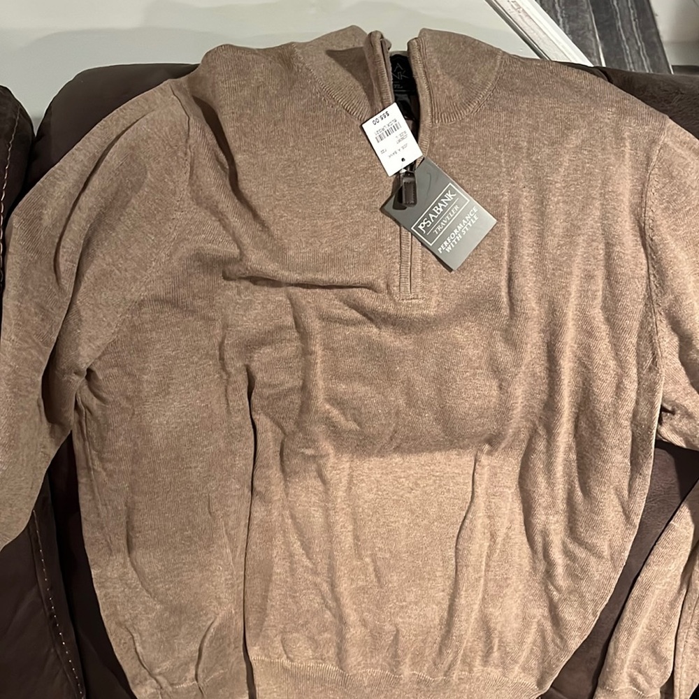 Brand new with tags. Mens Jos a Bank brown/beige sweaters